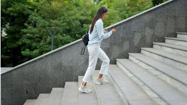 Person doing a short burst of vigorous exercise to improve health and longevity